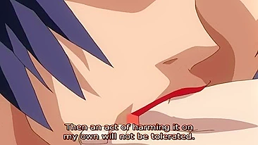 Hentai schoolgirl teases with foot until orgasm.