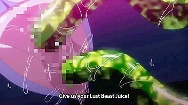 Hentai babe Utea defeats magical beasts with her sex powers in this animated series.