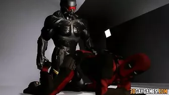 Hentai gay superhero orgy with Deadpool and various heroes in a 1-sentence summary.