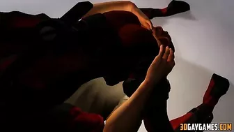 Hentai gay superhero orgy with Deadpool and various heroes in a 1-sentence summary.