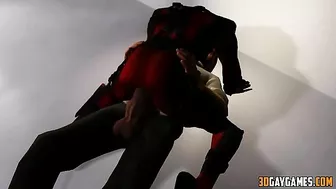 Hentai gay superhero orgy with Deadpool and various heroes in a 1-sentence summary.