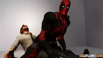 Hentai gay superhero orgy with Deadpool and various heroes in a 1-sentence summary.