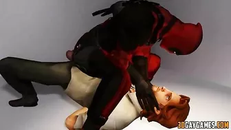 Hentai gay superhero orgy with Deadpool and various heroes in a 1-sentence summary.