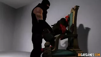 Hentai gay superhero orgy with Deadpool and various heroes in a 1-sentence summary.