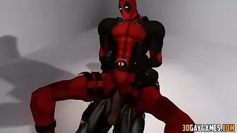 Hentai gay superhero orgy with Deadpool and various heroes in a 1-sentence summary.