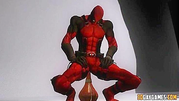 Hentai gay superhero orgy with Deadpool and various heroes in a 1-sentence summary.