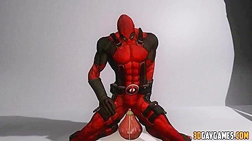 Hentai gay superhero orgy with Deadpool and various heroes in a 1-sentence summary.