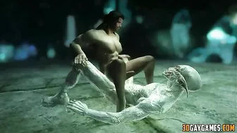 Hentai porn site visitors can enjoy a concise and grammatically correct sentence about creatures fucking in an underground war.