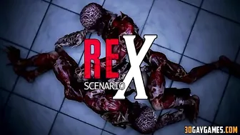 Hentai gay zombie sex scene with a 3D animation style and an intense atmosphere.