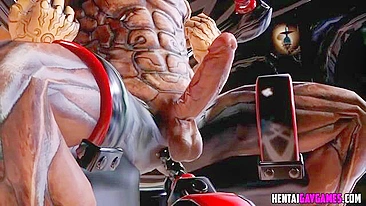Sexy hentai superheroes have a wild ride in their sports car.
