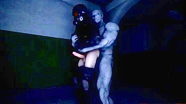 Sexy extraterrestrial men engage in intense anal sex and oral stimulation on a hentai website.