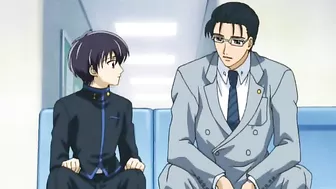 A gay college student has passionate sex with his classmate in the dark.