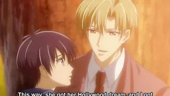 A gay college student has passionate sex with his classmate in the dark.