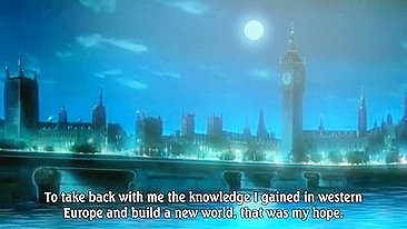 Hentai gay samurais making passionate love in a winter cicada forest.