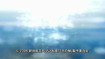 Hentai gay samurais making passionate love in a winter cicada forest.