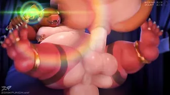 Hentai porn video featuring a gay man taking a large Charizard's dick in his ass and getting fucked hard.