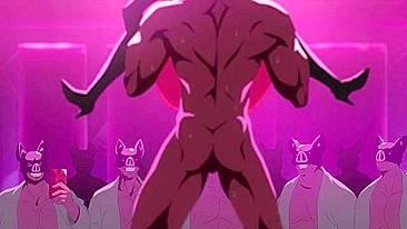 Hentai idols get gangbanged in a gay club.