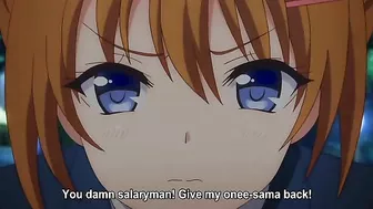 Hentai schoolgirl gets punished by lecherous salaryman in episode 2.