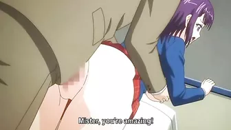 Hentai schoolgirl gets punished by lecherous salaryman in episode 2.