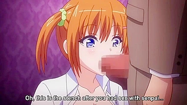 Hentai schoolgirl gets punished by lecherous salaryman in episode 2.