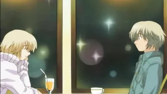 Gay hentai featuring a bound twink getting fucked.