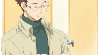 Gay hentai featuring a bound twink getting fucked.