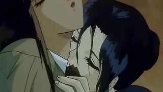 Hentai video - Futanari threesome with a hero licking a queen's pussy.