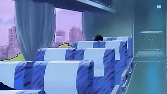 Hentai video - Futanari threesome with a hero licking a queen's pussy.