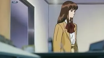 Hentai video - Futanari threesome with a hero licking a queen's pussy.