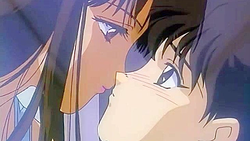 Hentai video - Futanari threesome with a hero licking a queen's pussy.