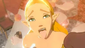 Zelda was brutally attacked and raped by fierce Bokoblin monsters in a hentai-style porn video.