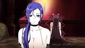 Petite slaves are used as hentai whores in dirty sex orgies with older men.