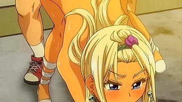 Peace Hame! An innocent blonde schoolgirl loses a bet and is sexually assaulted by her classmates in this hentai animation.
