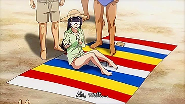 A busty anime schoolgirl is gangbanged to save her literature club in a hentai scene.