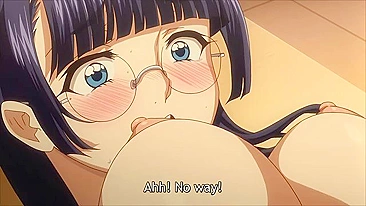 A busty anime schoolgirl is gangbanged to save her literature club in a hentai scene.