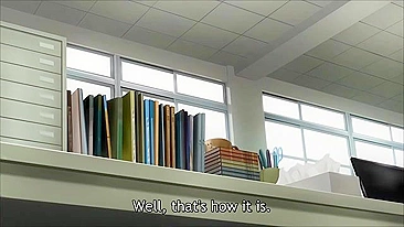 A busty anime schoolgirl is gangbanged to save her literature club in a hentai scene.