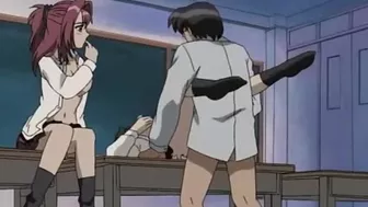 Hentai threesome with a fake professor and hot college girls. Hentai threesome with a fake professor and hot college girls.