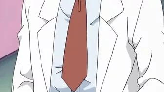 Hentai threesome with a fake professor and hot college girls.