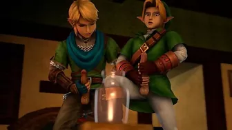 Link gets his gay ass fucked by another 3D animated Link - Hentai City