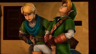 Link gets his gay ass fucked by another 3D animated Link - Hentai City