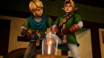 Link gets his gay ass fucked by another 3D animated Link - Hentai City