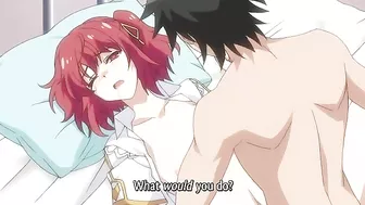 Sexy teens engage in wild threesome and get knocked up on hentai site.