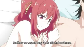 Sexy teens engage in wild threesome and get knocked up on hentai site.