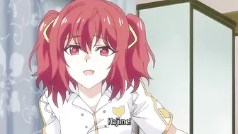 Sexy teens engage in wild threesome and get knocked up on hentai site.