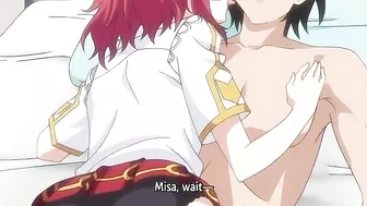 Sexy teens engage in wild threesome and get knocked up on hentai site.