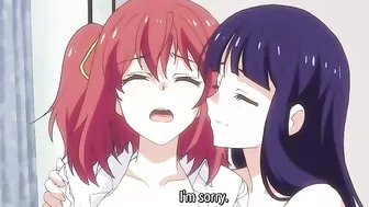 Sexy teens engage in wild threesome and get knocked up on hentai site.