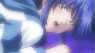 Hentai fans will love this steamy threesome scene featuring two crazy lesbians and their strap-on sex.