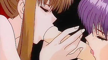 Horny hentai siblings engage in a steamy threesome.