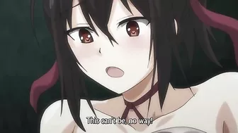 Female ninjas get gangbanged by ogres while tied up in a hentai scene.