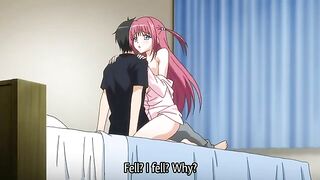 Sexy hentai sisters enjoy a steamy threesome with their boyfriend.